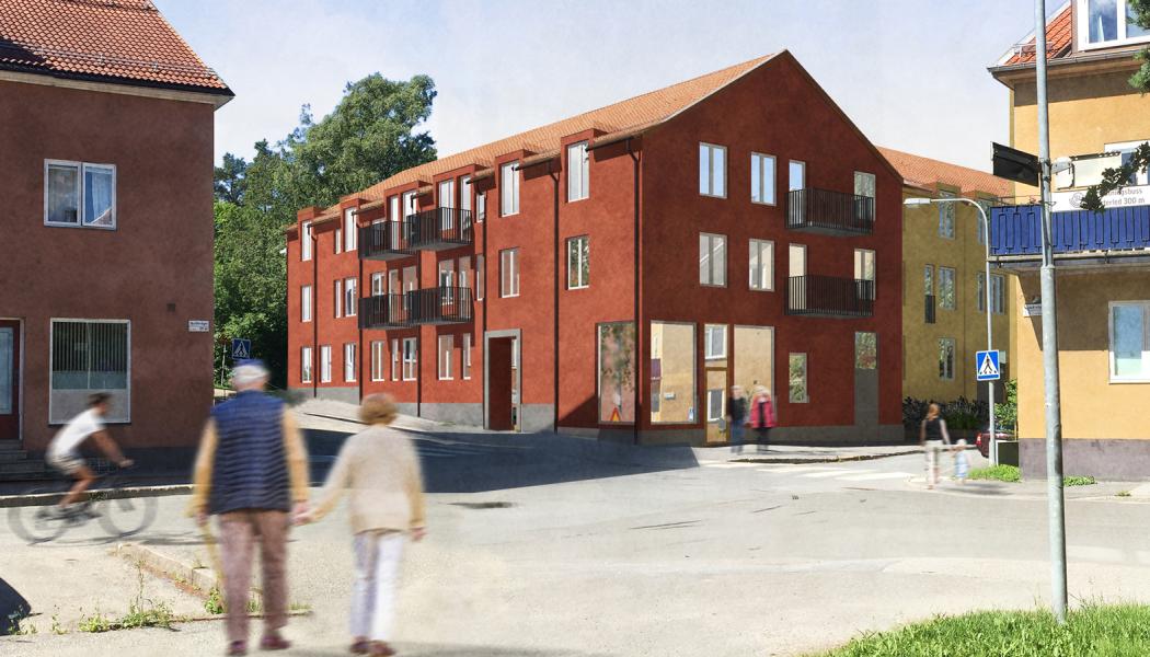 Brf Trädgårdslunden. Illustration: Wästbygg Gruppen