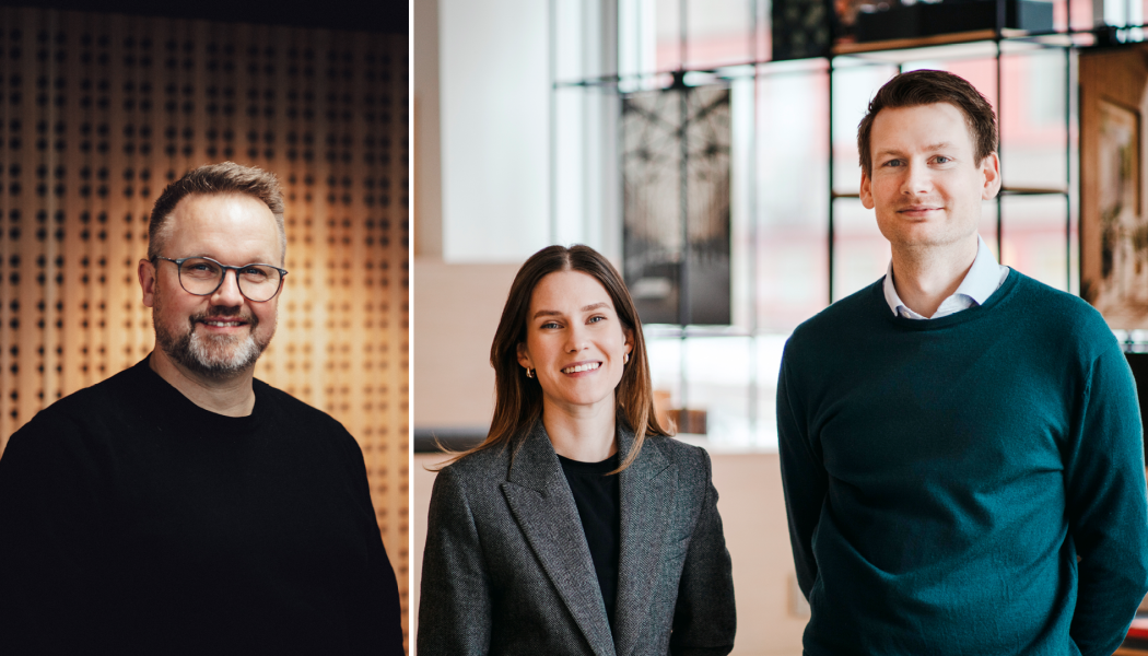 Nya projektledare på Krook & Tjäder. Daniel Nilsson, projektledare Kristianstad, Linnea Emmot Tiger, projektledare Göteborg, Andreas Björklund, projektledare Göteborg. Bild:   Krook & Tjäder