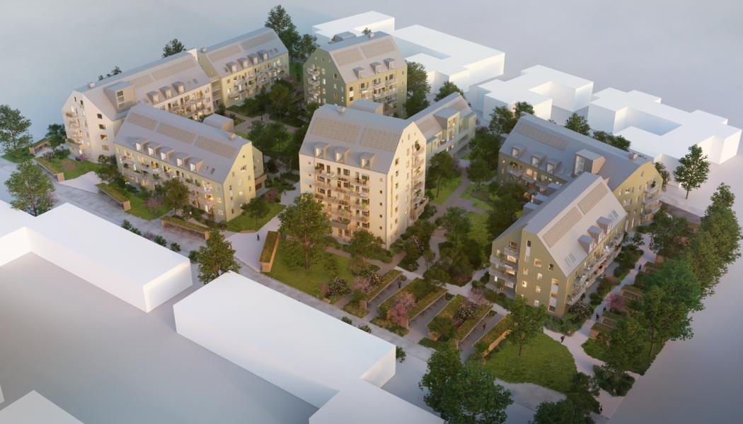 Troja är ett av AF Bostäders största kvarter sedan 60-talet, med totalt 312 studentbostäder. Bildkälla: AF Bostäder