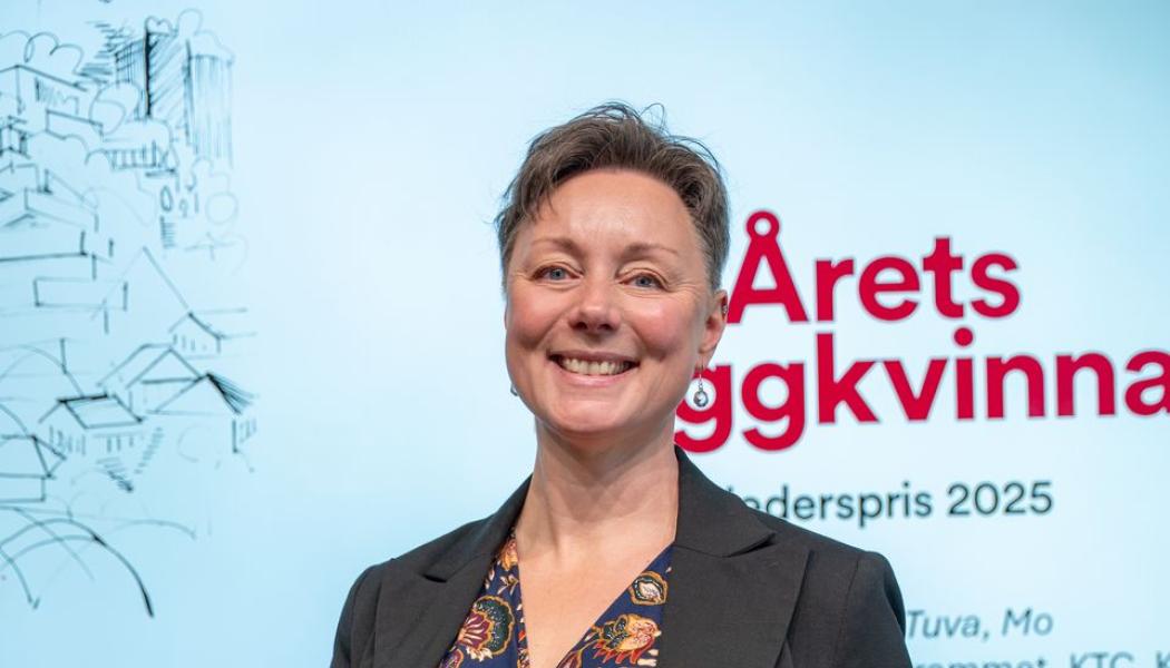 Tuva Marminne Årets byggkvinna 2025. Pressbild: Byggföretagen 
