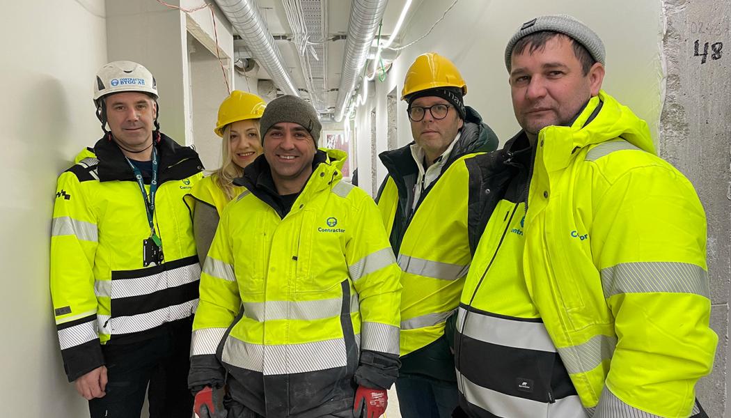 Contractor bygg i Umeå var först att anställa ukrainska flyktingar via branschens EU-finansierade projekt 