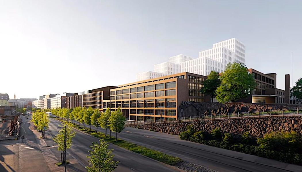 De mest betydelsefulla återanvändbara byggdelarna ur miljösynpunkt är de bärande konstruktionerna, det vill säga håldäck, balkar och pelare. Omkring åttio procent av håldäcken återanvänds. (Illustration: YIT)