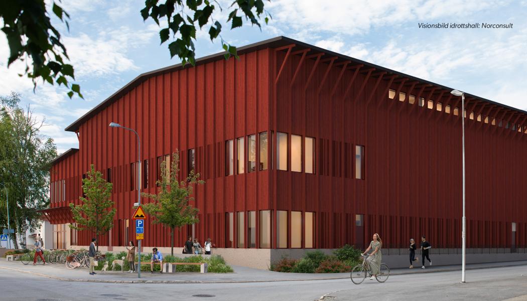 Visionsbild idrottshall: Norconsult 