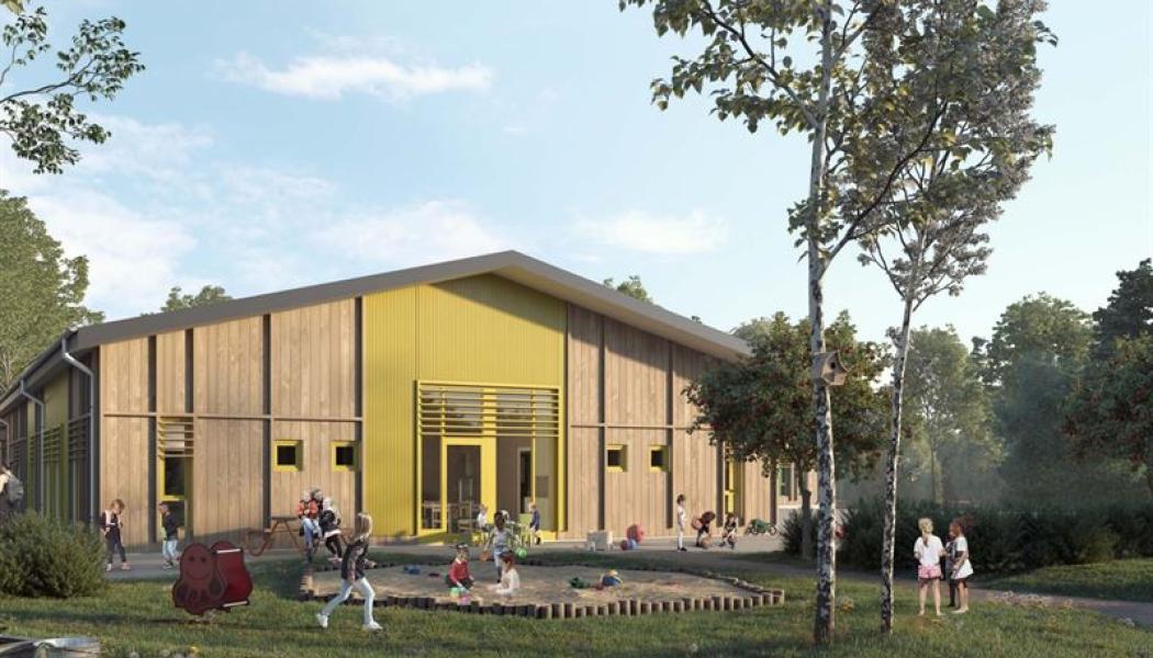 Peabs konceptförskola. Illustration: Peab