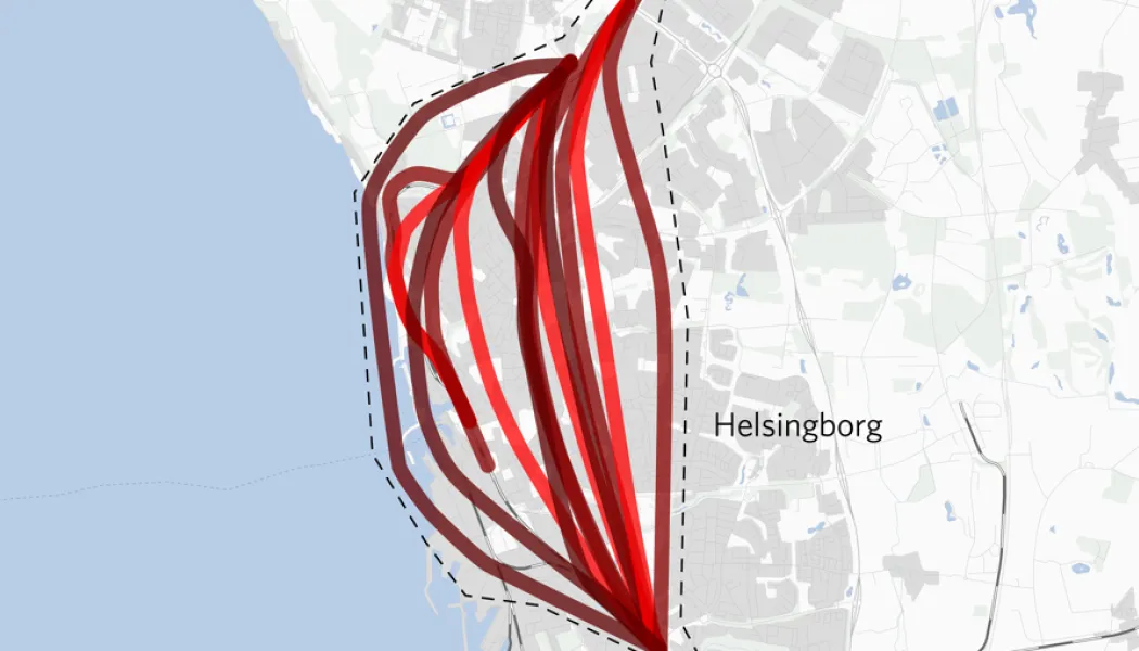 Västkustbanan mellan Maria Station och Helsingborg. Bild: Trafikverket
