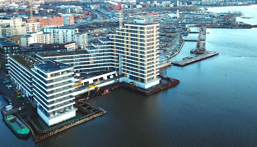 Norra Nätholmen byggs ut i snabb takt – bostäder för tusentals nya invånare. Foto: Sipti Consulting / Portus