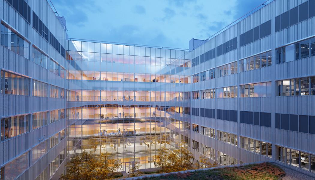 Granitor Electro utför kanalisation för samtliga el- och telesystem under färdig grundplatta på det nya akutsjukhuset i Västerås. Copyright: Region Västmanland/LINK arkitektur/Carlstedts arkitekter/TMRW