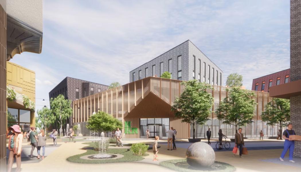 Visionsskiss från Cardellsgatan. Bild: Sesam arkitekter/Boulevardfastigheter