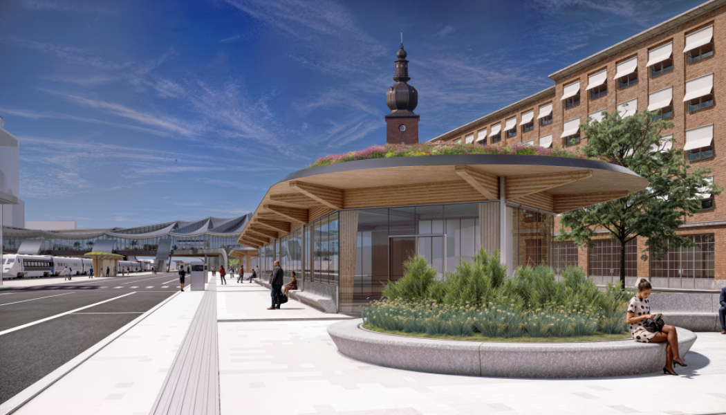  Västerås nya busstorg. Pressbild: Västerås stad