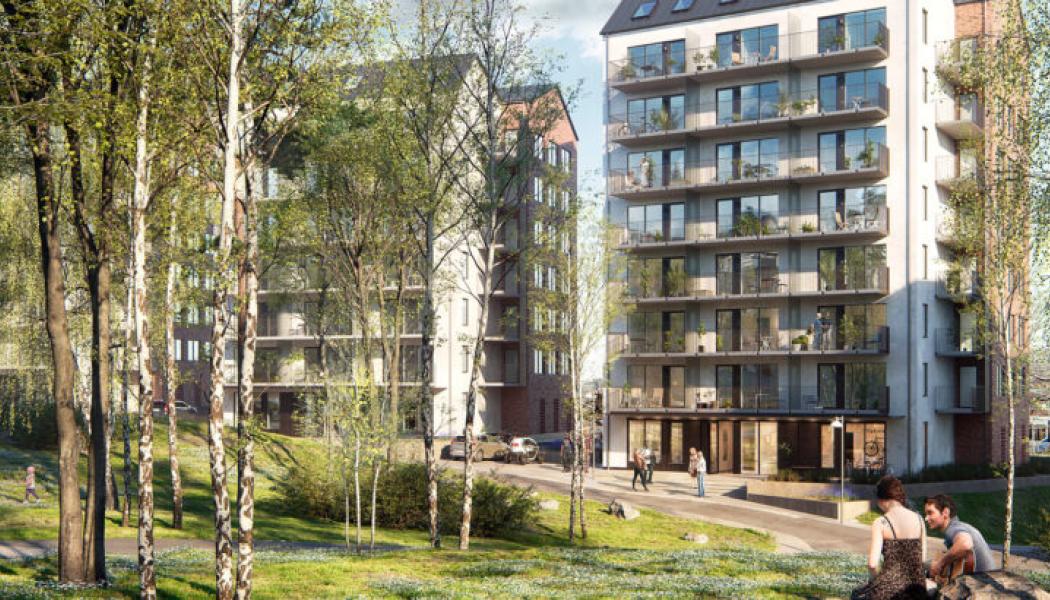 Bostadsområde. Pressbild: Weland