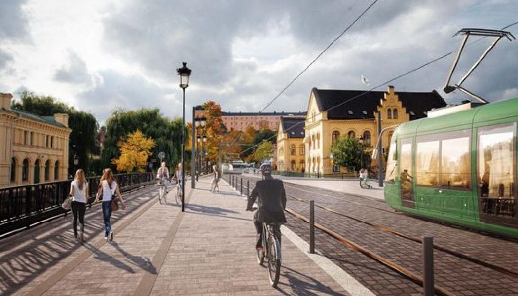 Efter en period av överklaganden är nu avtalet för huvudentreprenaden för spårvägen tecknat och klart. Illustration: White
