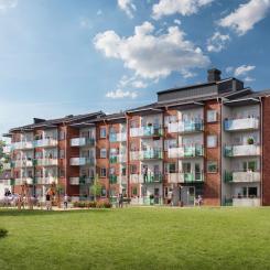 180 miljömärkta lägenheter i Skelleftehamn.