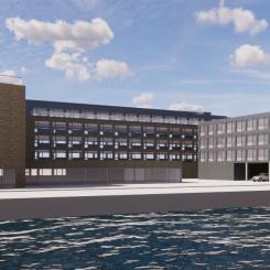 JSB Construction omvandlar Scandic Hotel i Karlskrona åt Midstar med en om- och tillbyggnation. Bild: JSB Construction