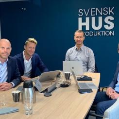 VD-gruppen i Svensk Husproduktion AB 2022. Foto: Svensk Husproduktion