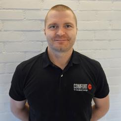 Adam Svensson, Falkenbergs Rör. Pressbild: Wikström Installationskonsult AB