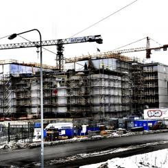 Ingvar Karmhed / SvD / TT: Sveriges Allmännytta varnar för att man kan tvingas stoppa projekt med nya hyresrätter till följd av ökade produktionskostnader. Arkivbild.