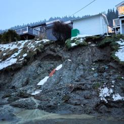 Ole Martin Wold/NTB/TT: Jordskred i Bergslia i Norge i januari i fjol.