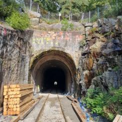 Tunnelmynning efter renovering. Foto: Trafikverket
