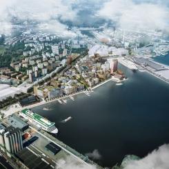 Saltkajen. Foto: Skanska