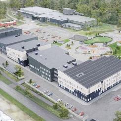 Håsten grundskola. Illustration: NCC