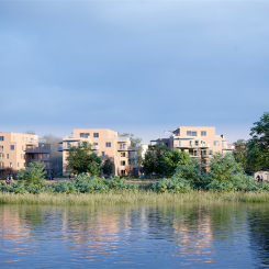 HSB brf Sjöängen. Arkitekt: Sweco Architects. Visualisering: Studio Superb