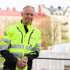 Torbjörn Hagelin, Byggnads avtalssekreterare. Foto: Byggnads