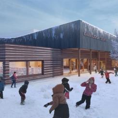 Karasjok - hovedinngang Stein Halvorsen Arkitekter AS