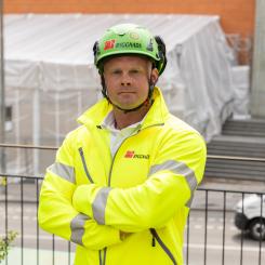 Johan Torstensson Aas, arbetsmiljöansvarig ombudsman. Pressbild: Byggnads