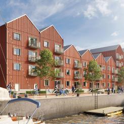 Illustration: Metod Arkitekter - Vy från öster