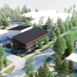Preliminär bild över nya kontoret. Illustration: Vattenfall