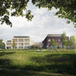 The new Velindre Cancer Centre. Illustration: White Arkitekter