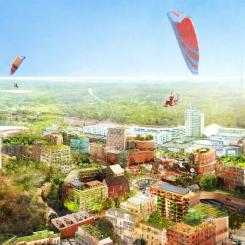 Mötesplats Nacka i Centrala Nacka. Illustration: Amanda Wahlén