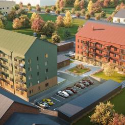Kombohus Tetris Lamell. Foto: Sveriges Allmännytta