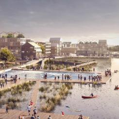 Västerport är namnet på Varbergs nya havsnära stadsdel.