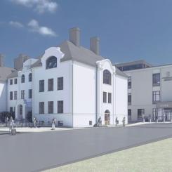 Ångermanlands tingsrätt. Illustration: Wester Elsner Arkitekter