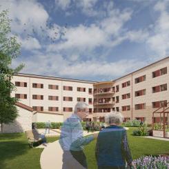 Åsbytorp särskilda boende Fasadillustrationer. Av: Karin Petterssons arkitektbyrå