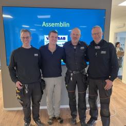 Tommy Siltala (Ventsab), Otto Stark (Assemblin), Jens Johansson (Ventsab), Jan Gustavsson (Ventsab). Fotograf: Assemblin