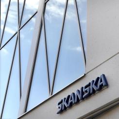 Skanska bygger motorväg. Arkivbild.