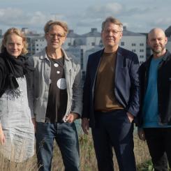 Representanter från White Arkitekter och Uppsala kommuns blivande utvecklingsbolag Foto:  White Arkitekter/Uppsala kommun
