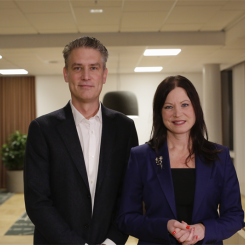 Niklas Sparw och Helena Hed NCC. Foto: NCC
