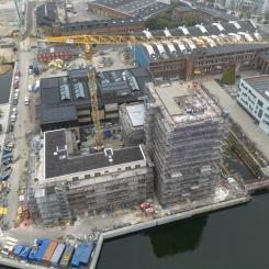 ECO-Betongen minskar koldioxidutsläpp med 1,300 ton vid Fyrskeppet. Foto: Swerock