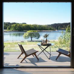 Kevinge Strand, vy från lägenhet. Foto: ALM Småa Bostad