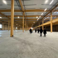 Världens största konstruktion med 6500 m3 hampafiberisolering från Ekolution. Foto: Ekolution