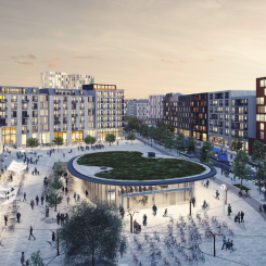 Framtidens lösningar för citylogistik kommer att testas i Barkarbystaden i Järfälla kommun. Foto: Sustainable Innovation