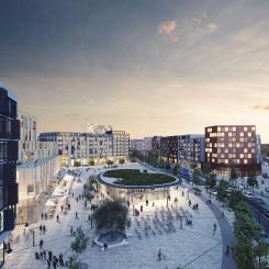 Sveatorget i Barkarbystaden.