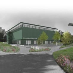 Bäverdalens idrottshall, Rågsved. Rendering: Cedervall Arkitekter