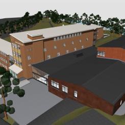 Särlaskolan Borås stad. Illustration: Liljewall