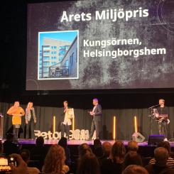 Prisutdelning på betonggalan 2023. Foto: NCC