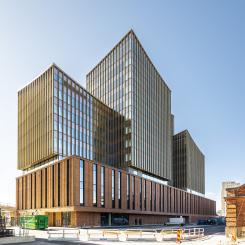 Malmö domstolsbyggnad vinner Årets Fasad 2023, till vilken Wienerberger har levererat fasadtegel. Bildrättigheter: Castellum.