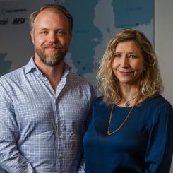 Markus Spånberg, Vice VD och Rebecka Spånberg, koncernchef och VD. Foto: Vitas Group